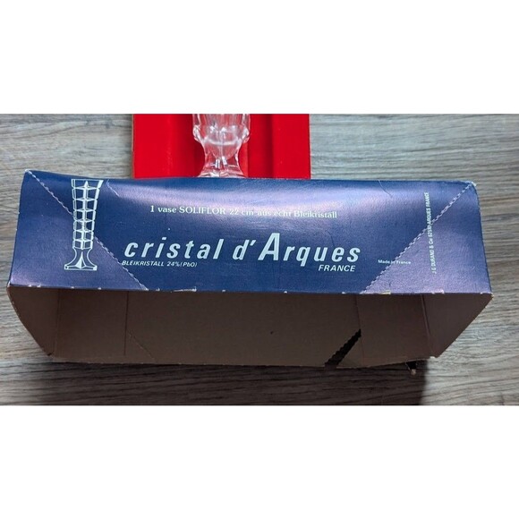 Vintage Cristal d'Arques, 24% Lead Crystal Bud Vase France 22cm - Picture 4 of 6